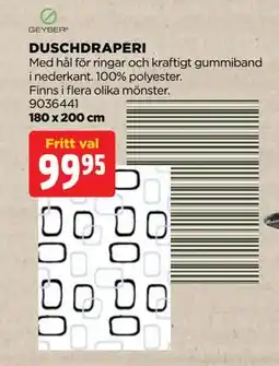 Jem&Fix DUSCHDRAPERI erbjuda
