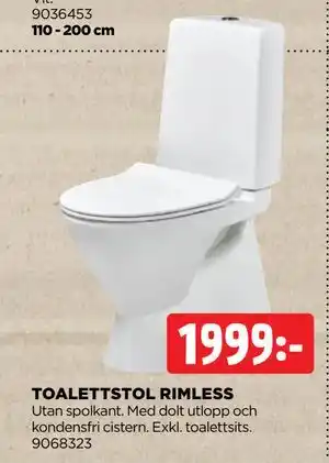 Jem&Fix TOALETTSTOL RIMLESS erbjuda