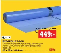 Jem&Fix BYGGFOLIE T-FOIL erbjuda