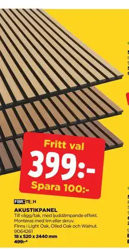 Jem&Fix AKUSTIKPANEL erbjuda
