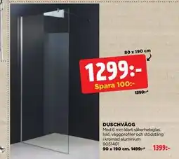 Jem&Fix DUSCHVÄGG erbjuda