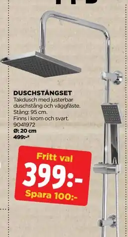 Jem&Fix DUSCHSTÅNGSET erbjuda