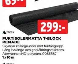 Jem&Fix FUKTISOLERMATTA T-BLOCK REMADE erbjuda
