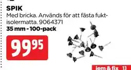 Jem&Fix SPIK erbjuda