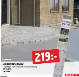 Jem&Fix MARKSTENSDUK erbjuda
