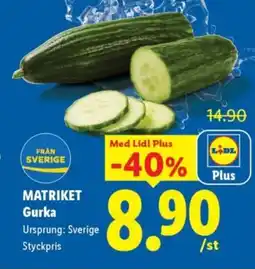 Lidl MATRIKET Gurka erbjuda