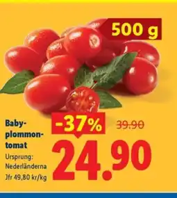 Lidl Baby- plommon- tomat erbjuda