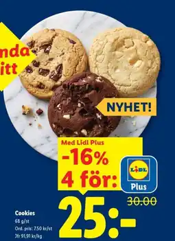 Lidl Cookies erbjuda
