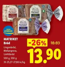 Lidl MATRIKET Bröd erbjuda