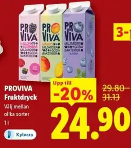 Lidl PROVIVA Fruktdryck erbjuda