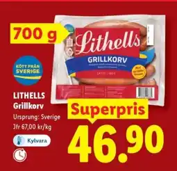 Lidl LITHELLS Grillkorv erbjuda