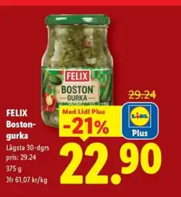 Lidl FELIX Boston- gurka erbjuda