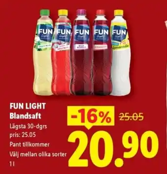 Lidl FUN LIGHT Blandsaft erbjuda