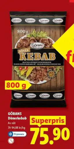 Lidl GÖRANS Dönerkebab erbjuda
