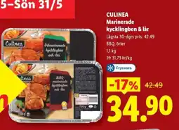 Lidl CULINEA Marinerade kycklingben & lår erbjuda