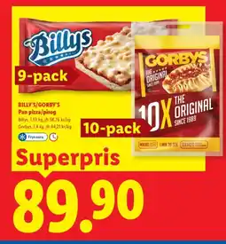 Lidl BILLY'S/GORBY'S Pan pizza/pirog erbjuda