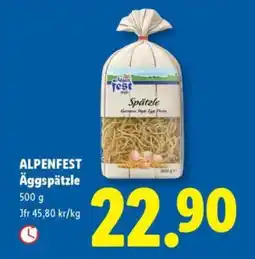 Lidl ALPENFEST Äggspätzle erbjuda
