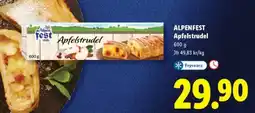 Lidl ALPENFEST Apfelstrudel erbjuda