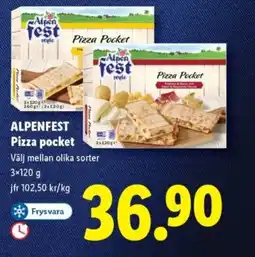 Lidl ALPENFEST Pizza pocket erbjuda