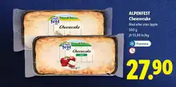 Lidl ALPENFEST Cheesecake erbjuda