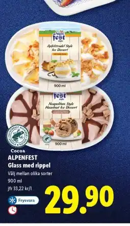 Lidl ALPENFEST Glass med rippel erbjuda