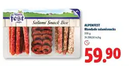 Lidl ALPENFEST Blandade salamisnacks erbjuda