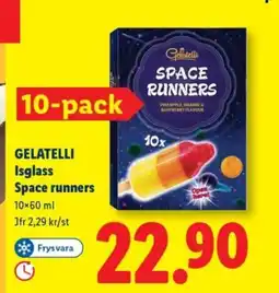 Lidl GELATELLI Isglass Space runners erbjuda