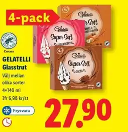 Lidl GELATELLI Glasstrut erbjuda