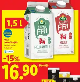 Lidl ARLA Laktosfri mjölk erbjuda