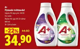 Lidl A+ Flytande tvättmedel erbjuda