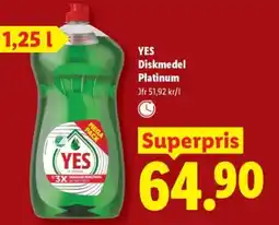 Lidl YES Diskmedel Platinum erbjuda