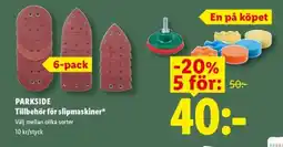 Lidl PARKSIDE Tillbehör för slipmaskiner erbjuda