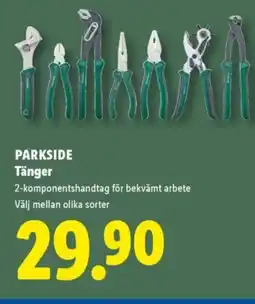 Lidl PARKSIDE Tänger erbjuda
