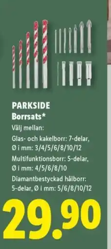 Lidl PARKSIDE Borrsats erbjuda