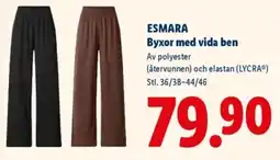 Lidl ESMARA Byxor med vida ben erbjuda