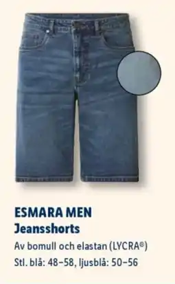 Lidl ESMARA MEN Jeansshorts erbjuda