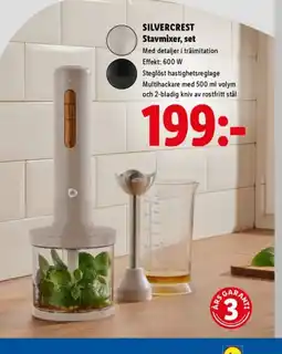 Lidl SILVERCREST Stavmixer, set erbjuda
