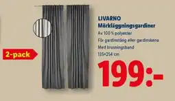 Lidl LIVARNO Mörkläggningsgardiner erbjuda