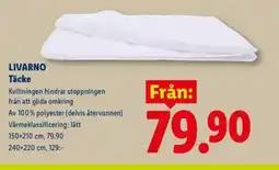 Lidl LIVARNO Täcke erbjuda