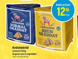 Eurocash LEKSAND Knäckebröd erbjuda