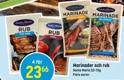 Eurocash SANTA MARIA Marinader och rub erbjuda