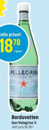 Eurocash SAN PELEGRINO Bordsvatten erbjuda
