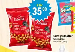 Eurocash ESTRELLA Salta jordnötter erbjuda