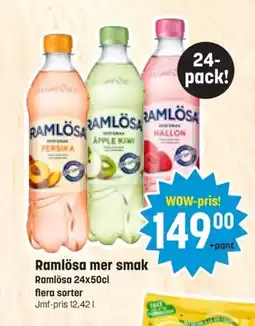 Eurocash RAMLÖSA Ramlösa mer smak erbjuda