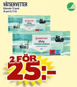Din Mat ELDORADO Våtservetter erbjuda