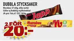 Din Mat MARABOU Dubbla stycksaker erbjuda
