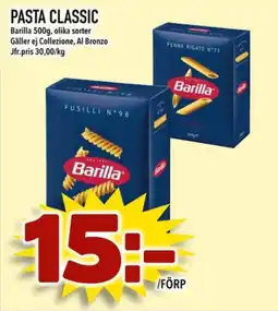 Din Mat BARILLA Pasta classic erbjuda