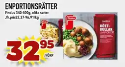 Din Mat FINDUS Enportionsrätter erbjuda