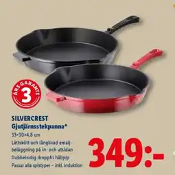 Lidl SILVERCREST Gjutjärnsstekpanna erbjuda