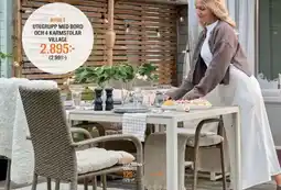 Mio Utegrupp med bord och 4 karmstolar village erbjuda